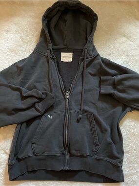 American Eagle Flower Black Full-Zip
